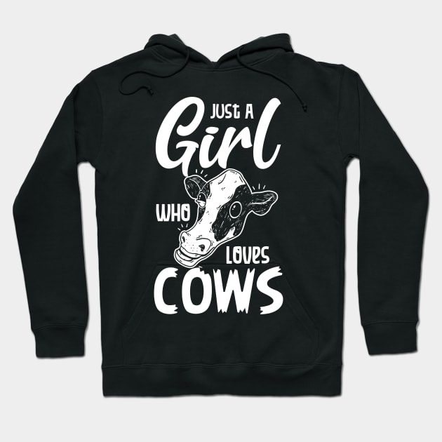 Just a girl who loves cow Hoodie by Cuteepi